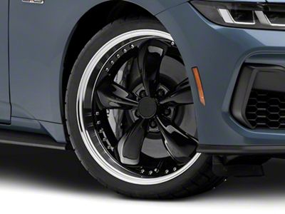 Bullitt Motorsport Gloss Black Wheel; 20x8.5; 36mm Offset (24-25 Mustang EcoBoost w/o Performance Pack)