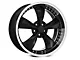 Bullitt Motorsport Gloss Black Wheel; 20x8.5 (2024 Mustang EcoBoost w/o Performance Pack)