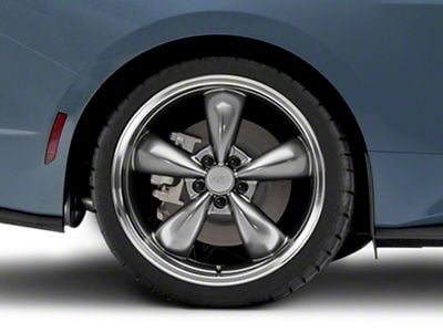 Deep Dish Bullitt Anthracite Wheel; Rear Only; 20x10; 48mm Offset (24-25 Mustang EcoBoost w/o Performance Pack)