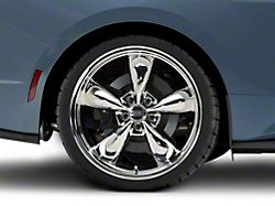 Deep Dish Bullitt Chrome Wheel; Rear Only; 20x10; 48mm Offset (24-25 Mustang EcoBoost w/o Performance Pack)