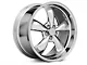 Deep Dish Bullitt Chrome Wheel; Rear Only; 20x10 (2024 Mustang EcoBoost w/o Performance Pack)