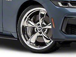 Deep Dish Bullitt Chrome Wheel; 20x8.5; 38mm Offset (24-26 Mustang EcoBoost w/o Performance Pack)
