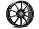 GT350 Style Gloss Black Wheel; Rear Only; 19x10 (2024 Mustang)