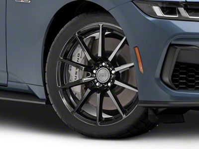 GT350 Style Gloss Black Wheel; 19x8.5 (2024 Mustang)