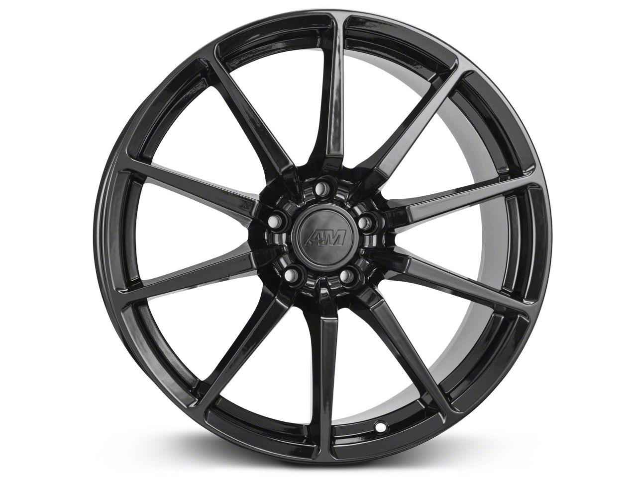 Mustang GT350 Style Gloss Black Wheel; 19x8.5; 30mm Offset