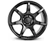 GT350R Style Gloss Black Wheel; Rear Only; 19x10 (2024 Mustang)