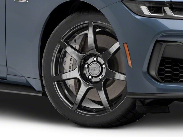 GT350R Style Gloss Black Wheel; 19x8.5 (2024 Mustang)