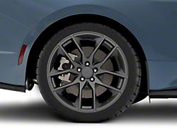 Magnetic Style Charcoal Wheel; Rear Only; 19x10; 48mm Offset (24-25 Mustang)
