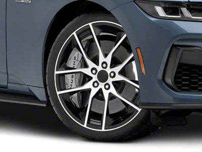 Magnetic Style Gloss Black Machined Wheel; 20x8.5; 30mm Offset (24-25 Mustang)