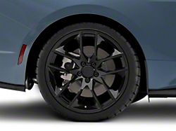 Magnetic Style Gloss Black Wheel; Rear Only; 20x10; 48mm Offset (24-25 Mustang)