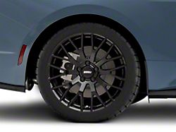 Performance Pack Style Gloss Black Wheel; Rear Only; 19x10; 48mm Offset (24-25 Mustang)
