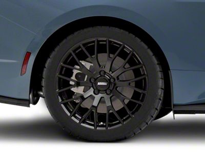 Performance Pack Style Gloss Black Wheel; Rear Only; 19x10; 48mm Offset (24-25 Mustang)