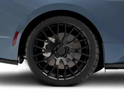 Performance Pack Style Gloss Black Wheel; Rear Only; 20x10; 48mm Offset (24-25 Mustang)