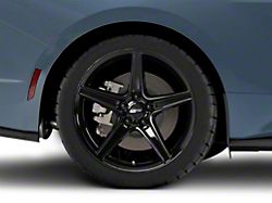 Saleen Style Gloss Black Wheel; Rear Only; 19x10; 48mm Offset (24-26 Mustang EcoBoost w/o Performance Pack)