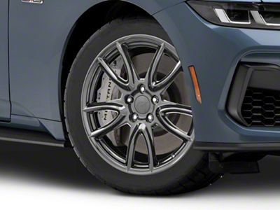 Track Pack Style Gloss Black Wheel; 18x9; 30mm Offset (24-25 Mustang EcoBoost w/o Performance Pack)