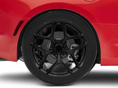 Z/28 Style Gloss Black Wheel; Rear Only; 20x10 (16-24 Camaro)