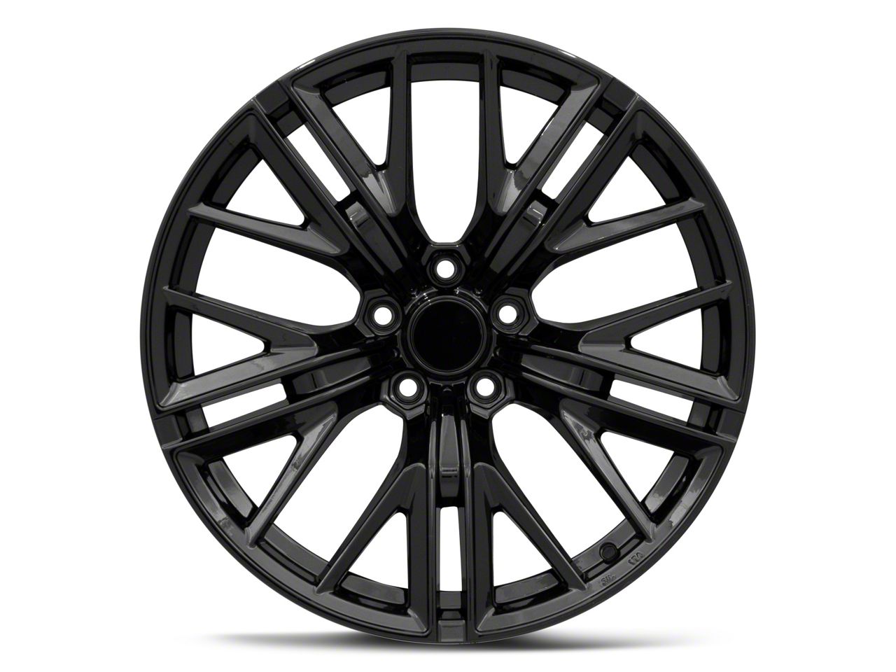 Camaro ZL1 Style Gloss Black Wheel; Rear Only; 20x10; 30mm
