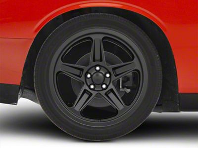 SRT Demon Style Satin Black Wheel; Rear Only; 20x10.5 (08-23 RWD Challenger, Excluding SRT Demon)