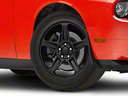 SRT Demon Style Satin Black Wheel; 20x9.5; 12mm Offset (08-23 RWD Challenger, Excluding SRT Demon)