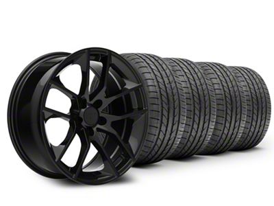 19x8.5 Magnetic Style & Atturo High Performance AZ850 Tire Package (10-14 Mustang)