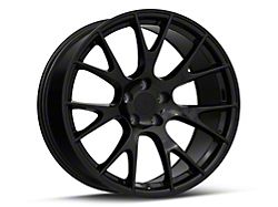 Hellcat Style Gloss Black Wheel; Rear Only; 20x10 (06-10 RWD Charger)