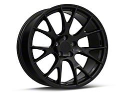 Hellcat Style Gloss Black Wheel; Rear Only; 20x10; 18mm Offset (06-10 RWD Charger)