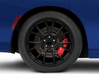 Hellcat Style Gloss Black Wheel; Rear Only; 20x10 (11-23 RWD Charger)