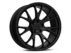 Hellcat Style Matte Black Wheel; Rear Only; 20x10 (06-10 RWD Charger)