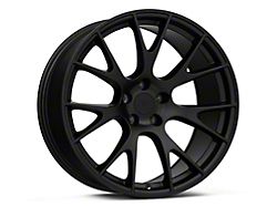 Hellcat Style Matte Black Wheel; Rear Only; 20x10; 25mm Offset (06-10 RWD Charger)