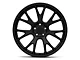 Hellcat Style Matte Black Wheel; Rear Only; 20x10 (11-23 RWD Charger)