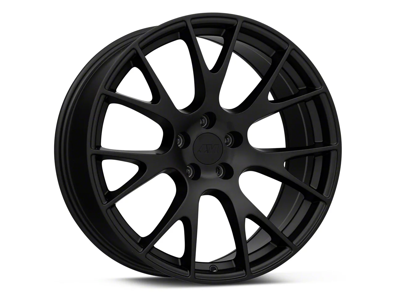 Axe Wheels Charger ZX9 Black and Polished Face Wheel; 20x8.5