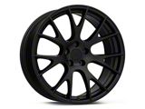 Hellcat Style Matte Black Wheel; 20x9; 18mm Offset (06-10 RWD Charger)