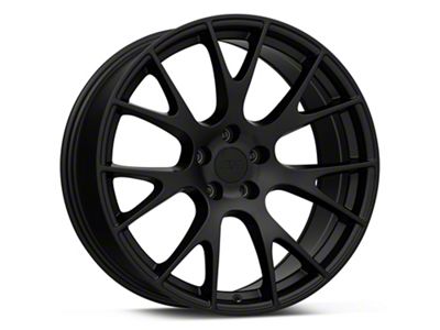 Hellcat Style Matte Black Wheel; 20x9 (06-10 RWD Charger)