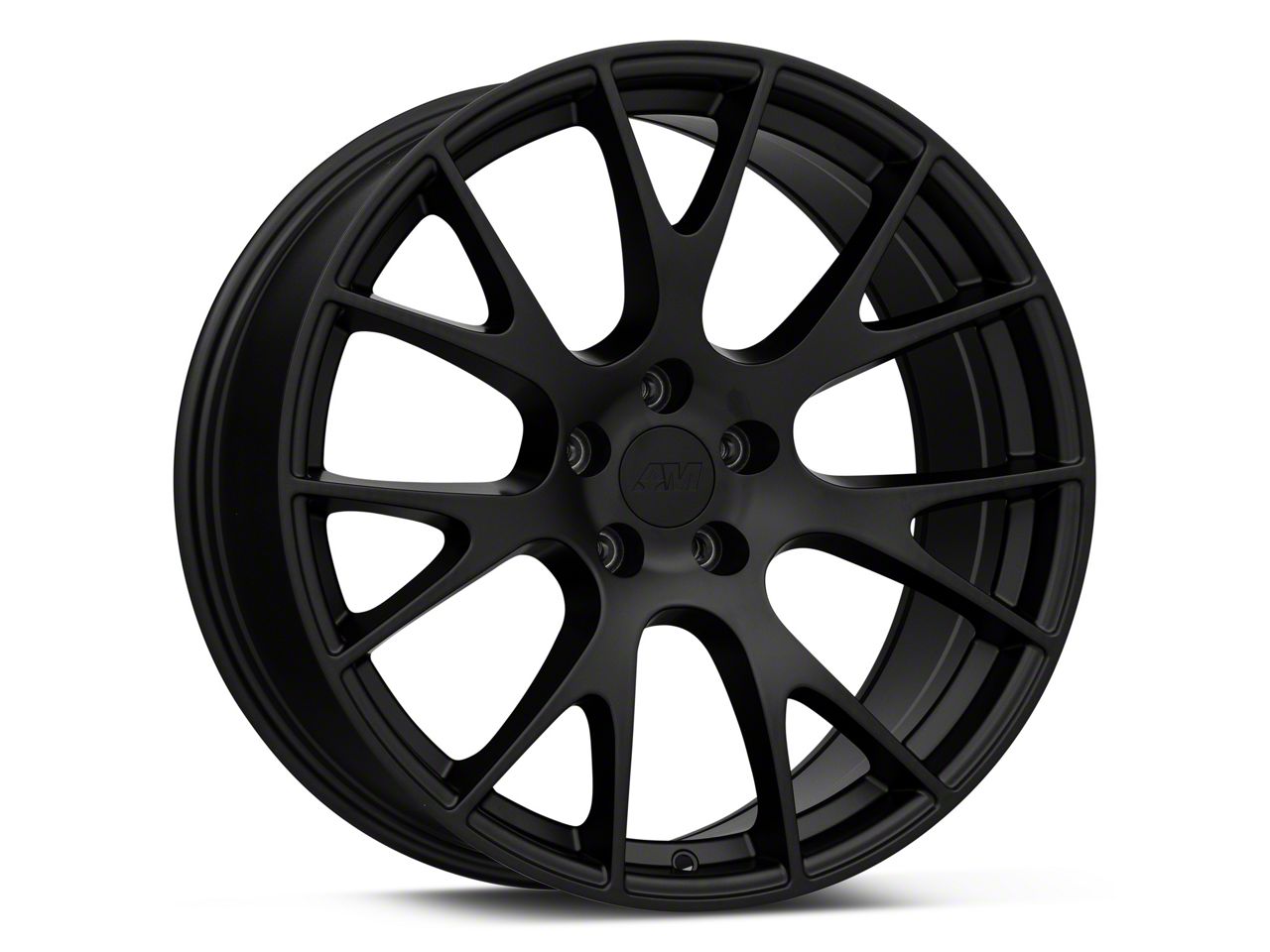Hellcat Style Matte Black Wheel; 20x9 (11-23 RWD Charger)