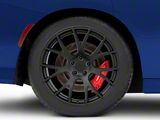 Hellcat Style Satin Black Wheel; Rear Only; 20x10.5; 25mm Offset (11-23 RWD Charger, Excluding Widebody)