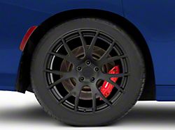Hellcat Style Satin Black Wheel; Rear Only; 20x10.5; 25mm Offset (11-23 RWD Charger, Excluding Widebody)