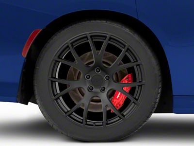 Hellcat Style Satin Black Wheel; Rear Only; 20x10.5; 25mm Offset (11-23 RWD Charger, Excluding Widebody)