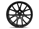 Hellcat Style Satin Black Wheel; Rear Only; 20x10.5 (11-23 RWD Charger, Excluding Widebody)