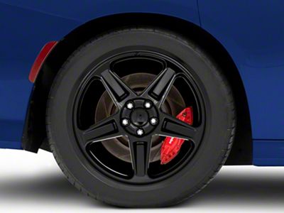 SRT Demon Style Gloss Black Wheel; Rear Only; 20x10.5 (11-23 RWD Charger)