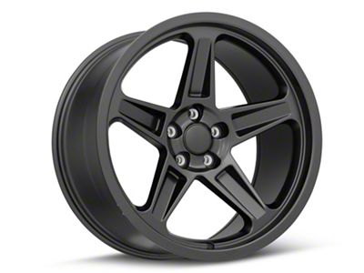 SRT Demon Style Satin Black Wheel; Rear Only; 20x10.5; 22mm Offset (06-10 RWD Charger)