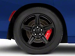 SRT Demon Style Satin Black Wheel; Rear Only; 20x10.5; 22mm Offset (11-23 RWD Charger)