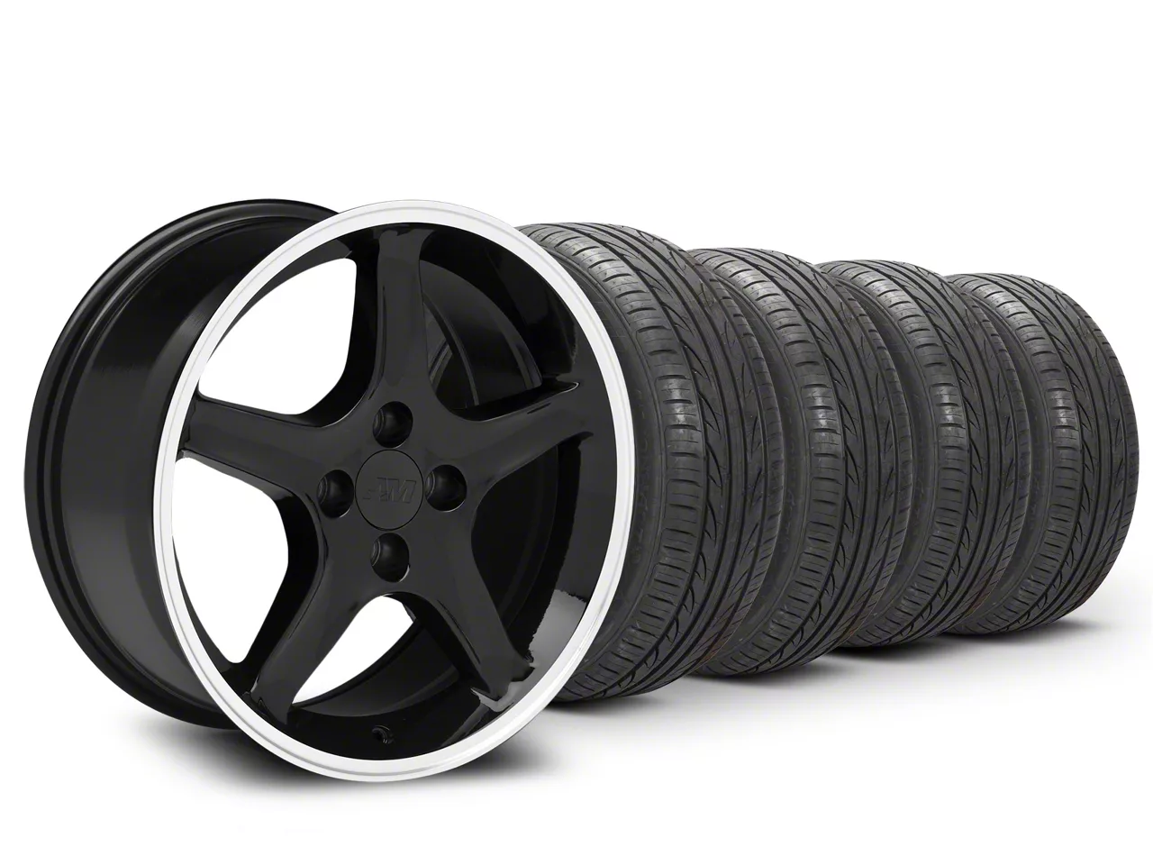 1995 Cobra R Rims Mustang 17x8 1995 Cobra R Style & Lionhart All-Season LH-503 Tire ...
