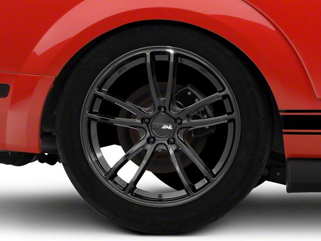 American Racing Mach Five Gloss Black Wheel; Rear Only; 19x11 (05-09 Mustang)