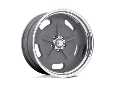 American Racing Salt Flat Mag Gray Center with Polished Barrel Wheel; 20x9.5; -11mm Offset (05-09 Mustang)