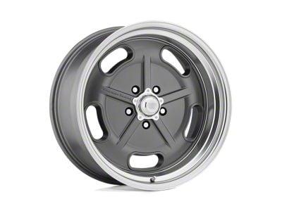 American Racing Salt Flat Mag Gray with Diamond Cut Lip Wheel; 22x8.5; 0mm Offset (05-09 Mustang)