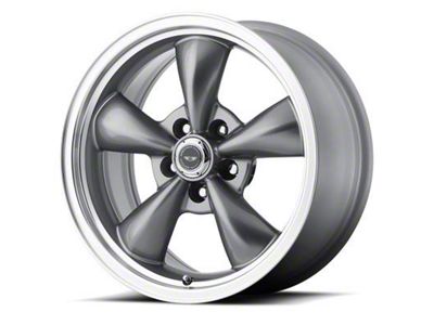 American Racing TORQ THRUST M Anthracite Gray Wheel; 17x9 (05-09 Mustang GT, V6)