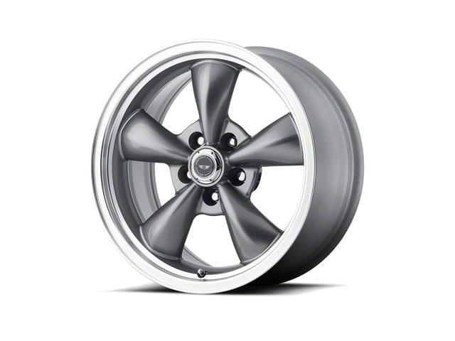 American Racing TORQ THRUST M Anthracite Gray Wheel; 17x9 (05-09 Mustang GT, V6)