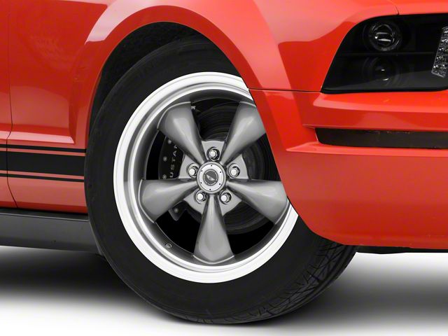 American Racing TORQ THRUST M Anthracite Gray Wheel; 18x9 (05-09 Mustang GT, V6)