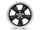 American Racing TORQ THRUST M Gloss Black Machined Wheel; 18x9 (05-09 Mustang GT, V6)