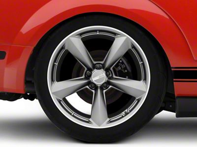 American Racing TTF Matte Anthracite with Machined Lip Wheel; Rear Only; 20x11; 50mm Offset (05-09 Mustang)